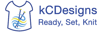 knitCompanion app logo and text kCDesigns Ready Set Knit